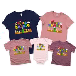super daddio game shirt,new dad shirt,super mommio shirt,fathers day shirt,super kiddio shirt,gift for dad,family matchi