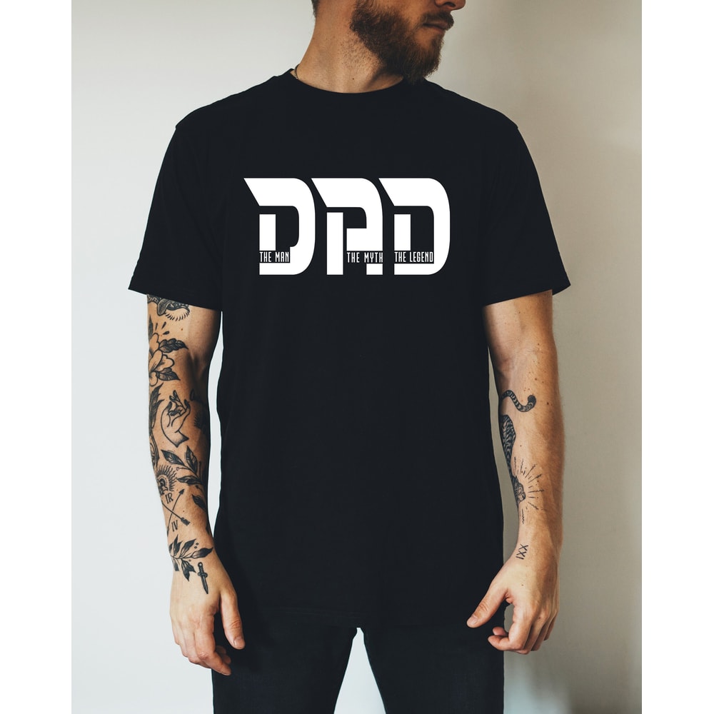 The Man The Myth The Legend Dad Shirt, Super Dad T-shirts, Unique Happy Fathers Day Gift, Cool Dad Silhouette Tee, Family Quote Sweatshirt.jpg