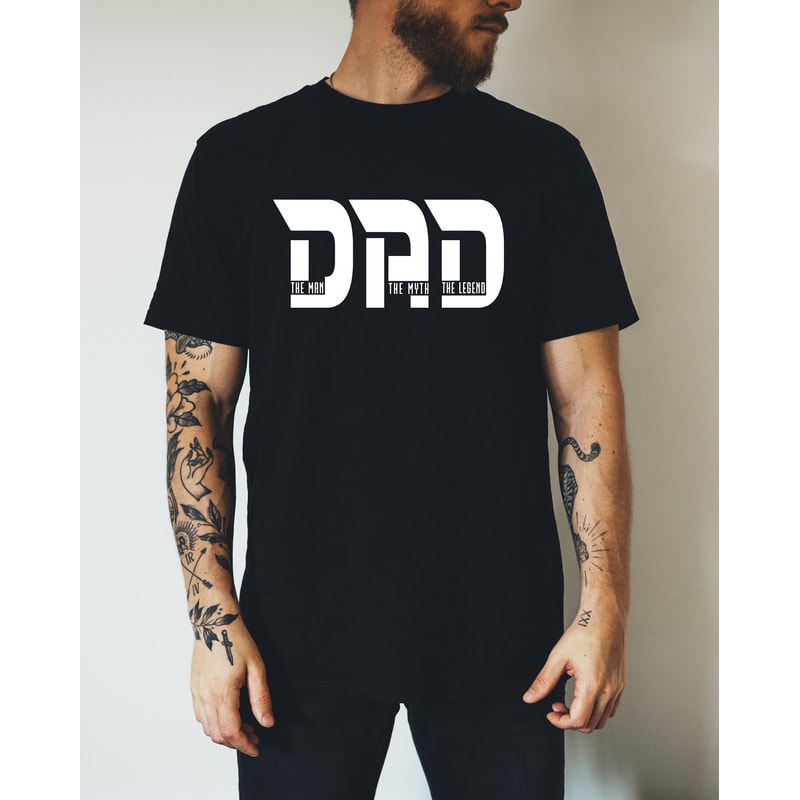 The Man The Myth The Legend Dad Shirt, Super Dad T-shirts, Unique Happy Fathers Day Gift, Cool Dad Silhouette Tee, Family Quote Sweatshirt.jpg