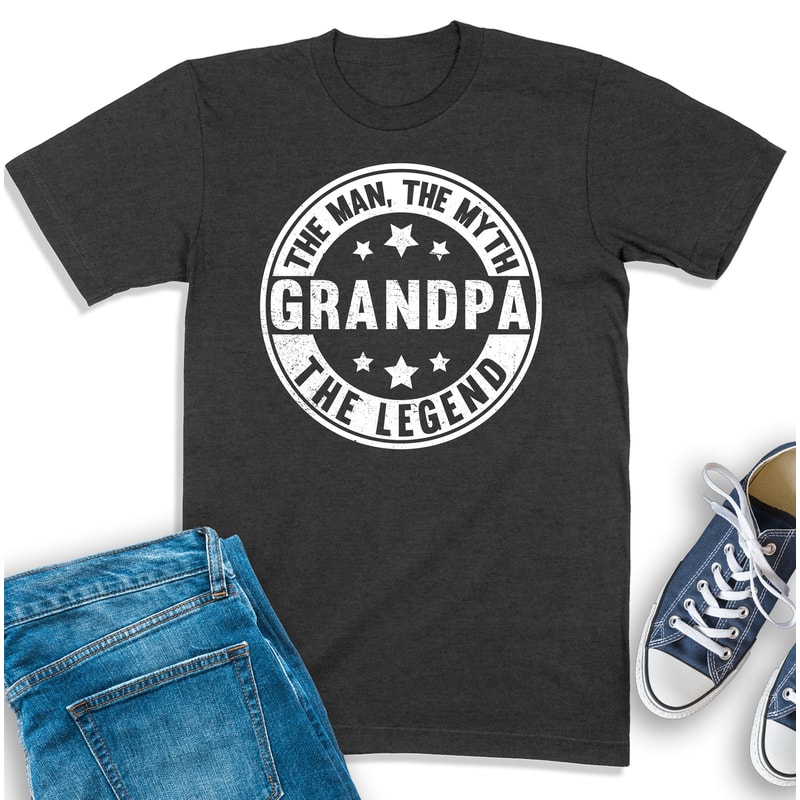 Grandpa Shirt, Grandpa The Man The Myth The Legend, Best Grandpa Ever, Gift For Grandpa, Grandfather Sweatshirt, Grandpa Birthday Gift.jpg