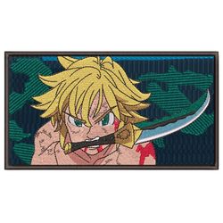 the 7 deadly sins anime anime embroidery design , machine embroidery pattern , anime pes design file