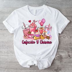 cafecito y chisme maxican concha shirt, latina bilingual spanish gossip coffee shirt, coffee lover shirt for women, mexi