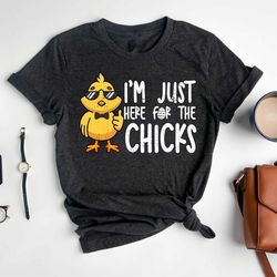 im just here for the chick shirt,cute kids easter shirt,chicken easter tee,easter day kids shirt,baby b0y easter outfit,