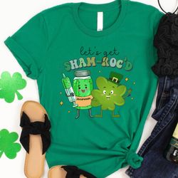 lets get sham-rocd st patricks day shirt, crna nurse shirt, cvicu lucky shirt,irish nurse graduation shirt,pharmacist ph