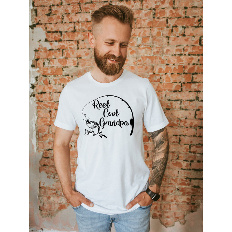 Reel Cool Grandpa Shirt, Grandpa Fishing Tshirt, Grandpa T Shirt, New Grandpa T-Shirt, Father's Day Tee, Fishing Shirt, Grandfather Gift.jpg