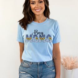 Boy Mama Shirt Gift for Mom, Mama of Boys T-shirt Mama Gift, Cute Sunflower Mama Shirt Gift for Sunflower Lovers, Mama T