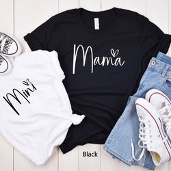 Mama Mini Matching Set, Baby Shower Gift, Mama Shirt, Mini Toddler, Mini Youth, New Mom Gift, Baby and Mama, Mothers Day