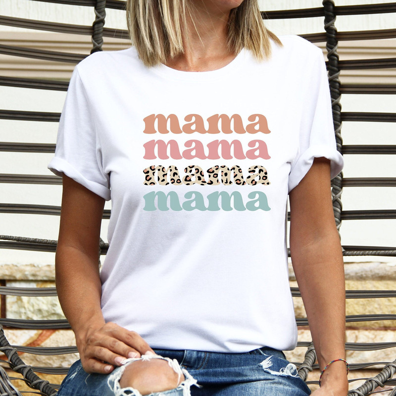 Mama Leopard Shirt, Mother's Day Tshirt, Mommy Mode T Shirt, Mama Vibes Tee, Mom Love Shirt, New Mom Tshirt, Mom Life T-Shirt, Mother Gifts.jpg