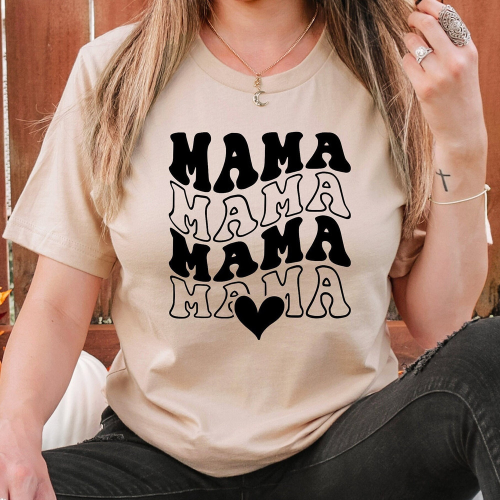 Retro Mama Shirt, Mother's Day Tshirt, Mom Life T Shirt, Mother T-Shirt, Mama Vibes Tee, Mommy Mode Shirt, Gifts For Mother Tshirt.jpg