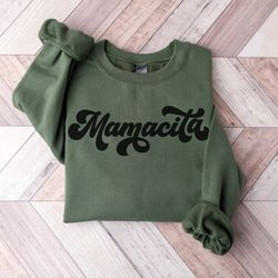 Mamacita Sweatshirt, Retro Mama Sweater, Mothers Day Shirt, Gift Ideas For Mothers Day, Gift For New Mom, Mom Outfit, Mo