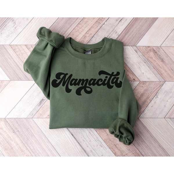 Mamacita Sweatshirt, Retro Mama Sweater, Mothers Day Shirt, Gift Ideas For Mothers Day, Gift For New Mom, Mom Outfit, Mom Life, Mama Shirt.jpg