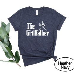 the grillfather shirt, picnic shirt, grilling gift tee, bbq shirt, funny dad t-shirt, fathers day shirt, grill master te