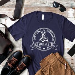 surviving fatherhood shirt, fathers day gift, best dad shirt, best dad gift, new dad shirt, beer lover shirt, funny fath