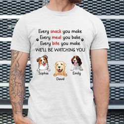 Custom Dog Dad Shirt with Dog Names, Fathers Day Shirt for Dog Lover, Dog Owner Gift, Funny Gift for Dad, Fathers Day