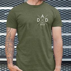 dad est shirt, first time father shirt, 1st fathers day gift, dad birthday gift, new dad gift, pregnancy announcement gi