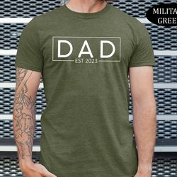 Dad Est Shirt, New Dad Shirt for Hospital, Fathers Day Shirt, Gift for Husband, Dad Birthday Gift, Fathers Day Gift, Bab