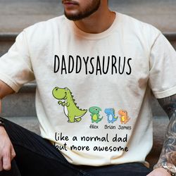 Daddysaurus Shirt, Fathers Day Shirt, Gift for Father, Dadasaurus Tshirt, Dad gift from Kids, Husband Gift from Wife,