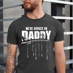 Personalized Daddy Shirt, Fathers Day Shirt for Dad, Gifts for Dad, Dad Fishing Shirt with Kids Name, Dad Birthday Gift,