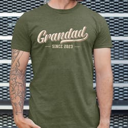 personalized new grandpa shirt, custom grandpa shirt with kids name, fathers day gift for grandpa, grandpa birthday gift