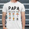 Personalized Papa Shirt with Kid Names, Custom Father's Day Shirt for Dad, Papa Gifts from Daughter, Fathers Day Gift, Dad Birthday Gift.jpg