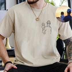 custom photo shirt for dad, fathers day tshirt, personalized dad portrait shirt, fathers day gifts, dad birthday gifts,