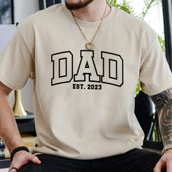 new dad t-shirt, dad est shirt, fathers day shirt, pregnancy reveal shirt, dad surprise gift, dad birthday gift, dad to
