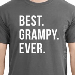 Fathers Day Gift Best Grampy Ever Mens T Shirt Grandpa Gift Husband Gift Dad Shirt New Grandad Wife Gift Funny T-shirt