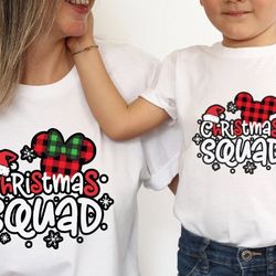 Disney Christmas Squad Shirt, Disney Christmas Family Matching Shirt, Disney Christmas Vacation Shirt, Disney Christmas