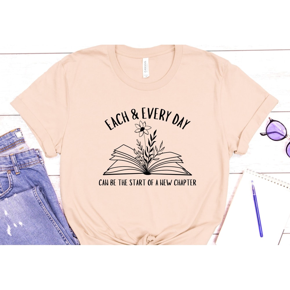 Flower Books Read Shirt, Flower Wild Flower Shirt, Everyday Shirt Teen Shirt, Cute Reading Shirt.jpg