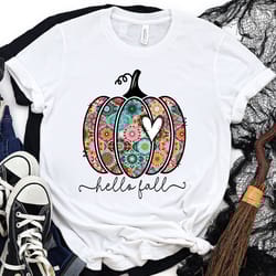 hello fall tshirt, thanksgiving , family tshirt, funny thanksgiving shirt, women fall, cute autumn shirt