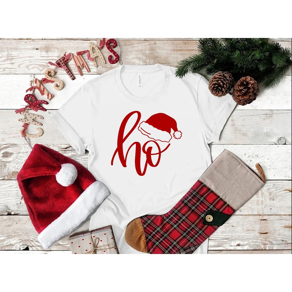 Ho Shirt, Santa Shirt, Christmas Outfit, Christmas Shirt, The Most Wonderful Time Of The Year, Merry Christmas, Matching Family Tee.jpg