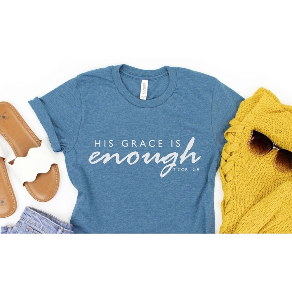 Jesus T-shirt, Grace Is Enough, Faith, Christian Shirt, Jesus Shirt, Religious Shirt, Grace, Disciple, Church.jpg