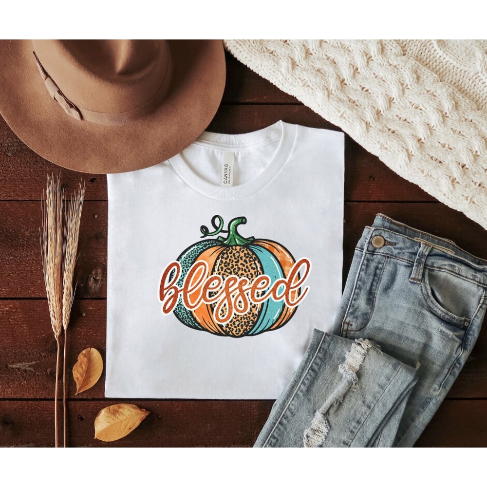 Leopard Pumpkin Shirt, Cheetah Pumpkin Shirt,Thanksgiving Shirt, Thankful Shirt,Fall Shirt, Hello Pumpkin,Family Matching Shirt.jpg