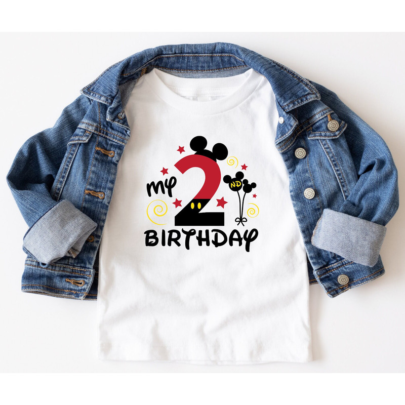 My 2nd Birthday, Mickey Second Birthday Tee, Two Birthday Shirt, Mickey Birthday Shirt, 2nd Birthday Mickey Shirt, Mickey Sweatshirt.jpg