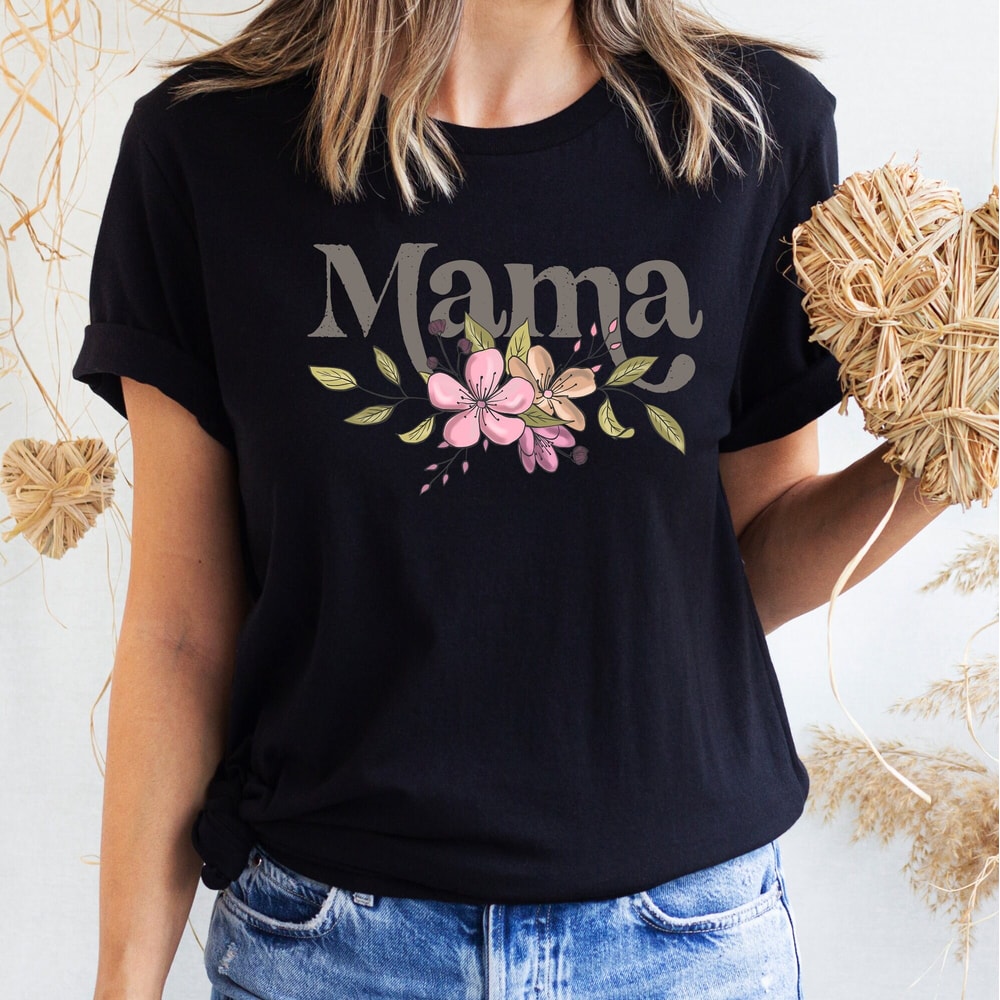 Retro floral Mama t-shirt, mom shirt for Mom for Mother's Day, Mama T-shirt, Shirt for Mom for Mother's Day, Mama t-Shirt.jpg