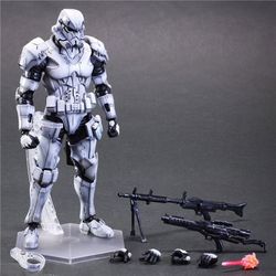 Posable figure model, white Star Wars stormtrooper soldier