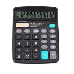12 Bit Solar Calculator Student Dual Power Supply Finance Office Accounting Special Computer.