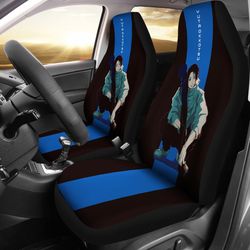yuta okkotsu blue style car seat covers jujutsu kaisen anime seat covers