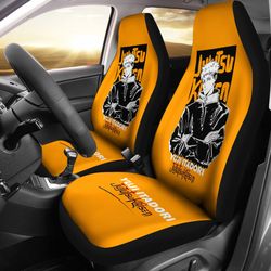 yuji itadori style jujutsu kaisen car seat covers anime fan accessories