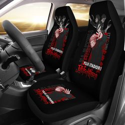 yuji itadori jujutsu kaisen type car seat covers anime fan accessories