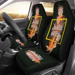 yuji itadori jujutsu kaisen car seat covers jujutsu kaisen anime seat covers