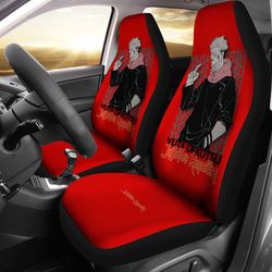 yuji itadori car seat coversjujutsu kaisen anime seat covers