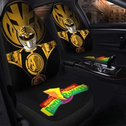 White Ranger Power Car Seat Covers