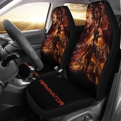 the terminator dark fate art car seat covers movie fan gift