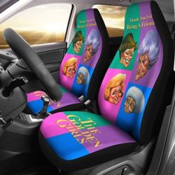 the golden girls car seat cover colorful tv show fan gift