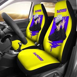 satoru gojo yellow sunset jujutsu kaisen car seat covers anime seat covers fan gift