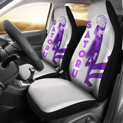 satoru gojo jujutsu kaisen car seat covers anime seat covers violet color