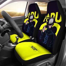 satoru gojo jujutsu kaisen car seat covers anime seat covers fan gift