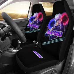 satoru gojo edm jujutsu kaisen car seat covers anime seat covers fan gift