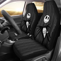 nightmare before christmas cartoon car seat covers | jack skellington portrait introduction seat covers